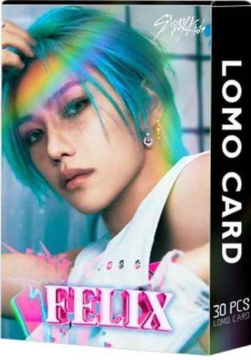 Felix Stray Kids 30pcs Lomo Cards Kpop Photo Cards Greeting Card with Postcard Box