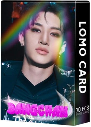 Bangchan Stray Kids 30pcs Lomo Cards Kpop Photo Cards Greeting Card with Postcard Box