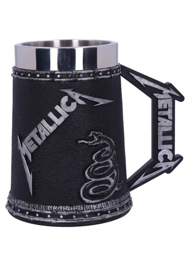 NEMESIS NOW: METALLICA - THE BLACK ALBUM TANKARD (16CM)