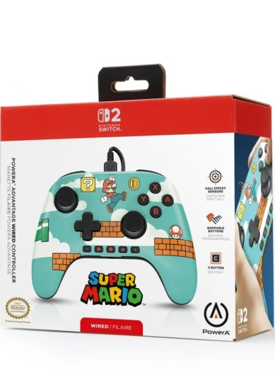 POWER A ADVANTAGE WIRED CONTROLLER MARIO TIME (SWITCH 2)