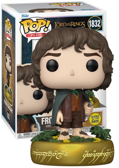FUNKO POP! PLUS:  #1832 THE LORD OF THE RINGS - FRODO BAGGINS (GLOWS IN THE DARK) VINYL FIGURE