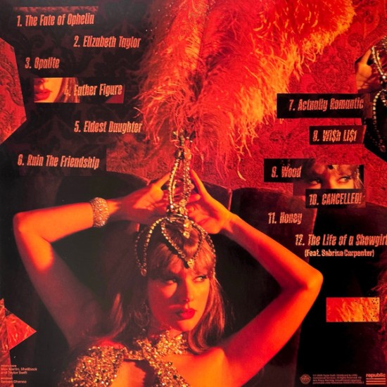 Taylor Swift – The Life Of A Showgirl (Vinyl, LP, Album, Orange Translucent With Gold Glitter) - Image 5