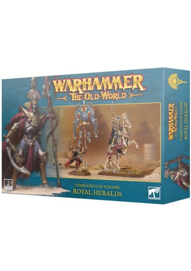 WARHAMMER - THE OLD WORLD - TOMB KINGS OF KHEMRI - ROYAL HERALDS (2 CITADEL MINATURES)