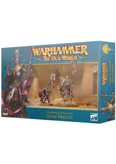 WARHAMMER - THE OLD WORLD - TOMB KINGS OF KHEMRI - LICHE PRIESTS (2 CITADEL MINIATURES)