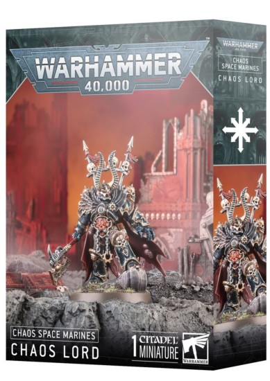 WARHAMMER 40.000 - CHAOS SPACE MARINES - CHAOS LORD (1 CITADEL MINIATURE)