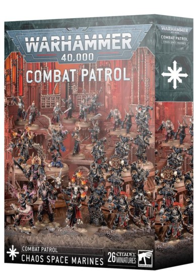 WARHAMMER 40.000 - COMBAT PATROL - CHAOS SPACE MARINES (26 CITADEL MINATURES)
