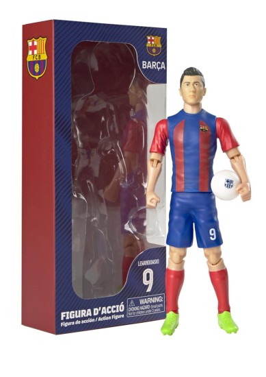 BANBO TOYS: FC BARCELONA SOCCER - ROBERT LEWANDOWSKI ACTION FIGURE (20CM)