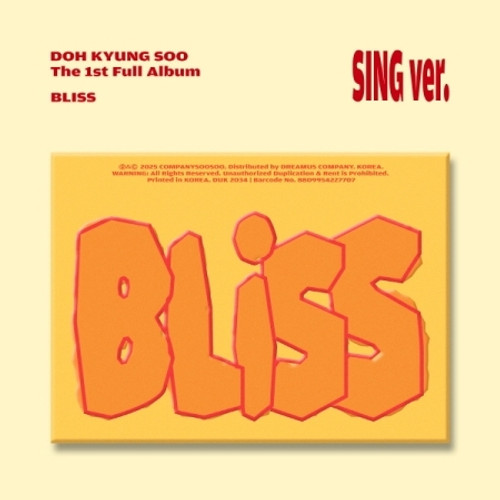 DOH KYUNG SOO (EXO)  The 1st Full Album ‘BLISS’ (Sing Ver.)