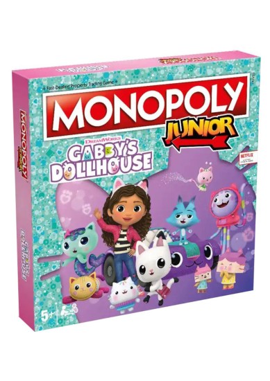 WINNING MOVES MONOPOLY JUNIOR: GABBY'S DOLLHOUSE ΕΠΙΤΡΑΠΕΖΙΟ (ΕΛΛΗΝΙΚΗ ΓΛΩΣΣΑ)