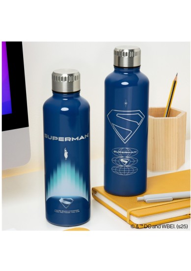 PALADONE DC: SUPERMAN - THEATRICAL METAL WATER BOTTLE