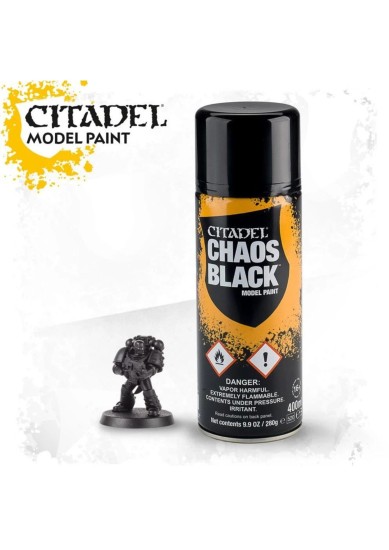 CITADEL SPRAY - COLOUR CHAOS BLACK
