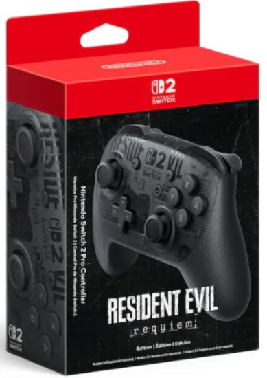 NINTENDO SWITCH 2 PRO-CONTROLLER RESIDENT EVIL REQIUEM EDITION