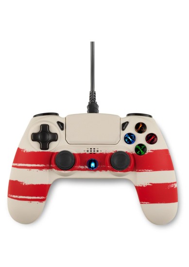 SPARTAN GEAR - HOPLITE 2 WIRED CONTROLLER (COMPATIBLE WITH PC AND PLAYSTATION 4) (COLOUR: REDLINE)