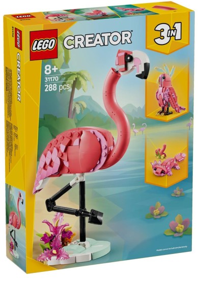 LEGO® CREATOR: WILD ANIMALS: PINK FLAMINGO 3 IN 1