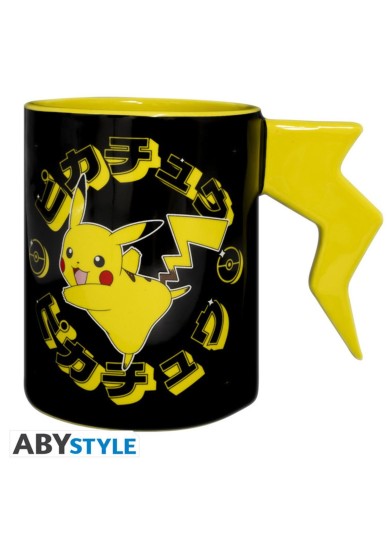ABYSSE: POKEMON - PIKACHU LIGHTENING BOLT 3D HANDLE MUG