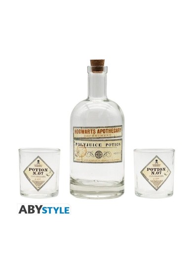 ABYSSE: HARRY POTTER - POTION BOTTLE (750ML) & GLASSES (200ML) SET