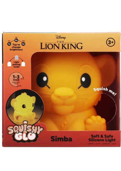 PALADONE SQUISHYGLO: DISNEY LION KING - SIMBA SILICONE LIGHT RECHARGEABLE