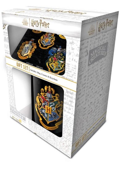 PYRAMID: HARRY POTTER - CREST GIFT SET (MUG, COASTER & KEYCHAIN)