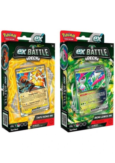 POKEMON CARD EX BATTLE DECK IRON LEAVES/ TAPU KOKO EX