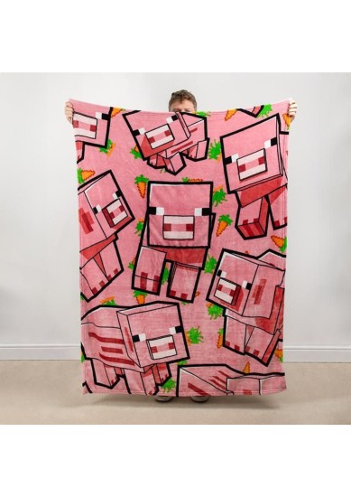 PALADONE: MINECRAFT - PIG CUSHION BLANKET