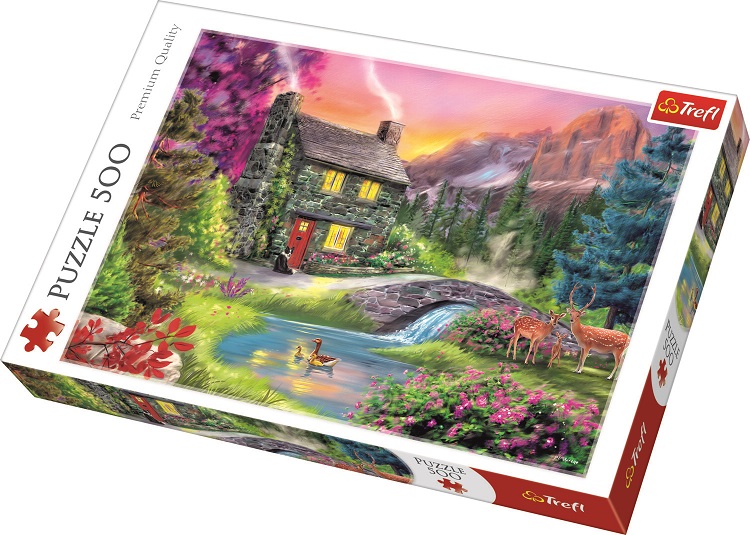 Trefl 500 Piece Adult Large Mountain Idyll Nature Bright Colours Jigsaw Puzzle
