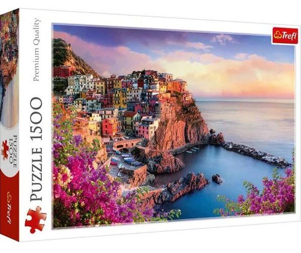 Trefl, puzzle, View Of Manarola, Italy 1500