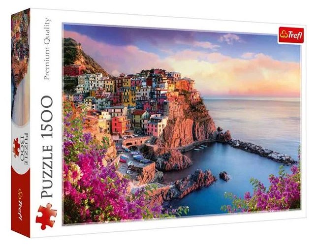 Trefl, puzzle, View Of Manarola, Italy 1500