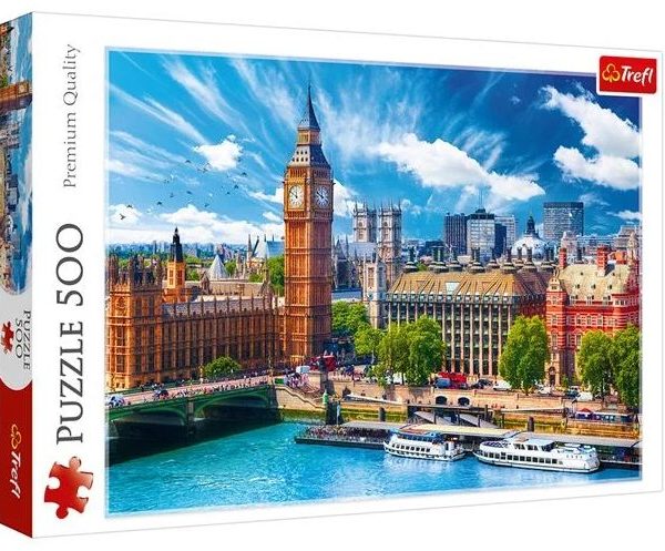 Trefl, puzzle, Sunny day in London 500