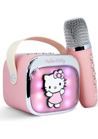 OTL - HELLO KITTY POPSING LED LIGHT UP WIRELESS KARAOKE SPEAKER WITH MICROPHONE