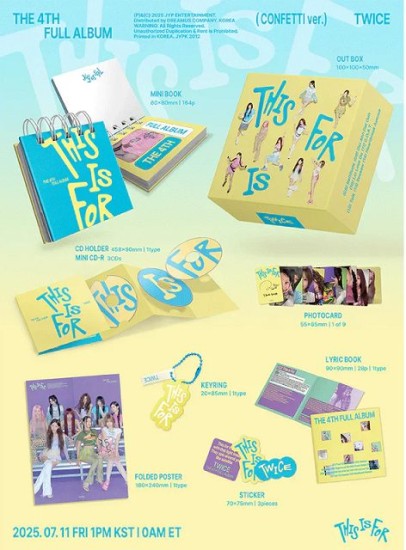 TWICE 4TH FULL ALBUM – THIS IS FOR (CONFETTI Ver.) - Image 2