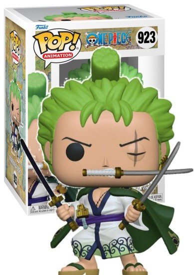 FUNKO POP! ANIMATION: #923 ONE PIECE - RORONOA ZORO  VINYL FIGURE