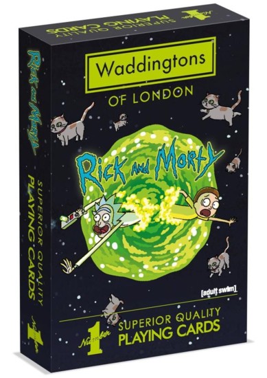 WINNING MOVES: WADDINGTONS NO.1 - RICK & MORTY PLAYING CARDS