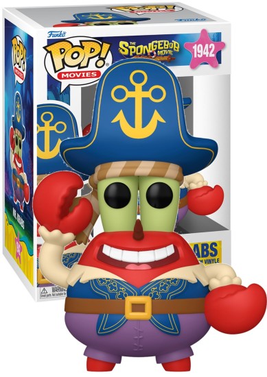 FUNKO POP! MOVIES: #1942THE SPONGEBOB MOVIE:  - MR. KRABS (PIRATE) VINYL FIGURE