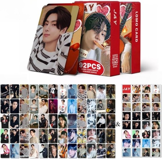 ENHYPEN - 92 Pieces Personal Merch 60 Pieces Postcards + 32 Pieces Stickers 'Engene' Cards Heeseung Sunoo Sunghoon NI-KI Photo Cards (JAY)