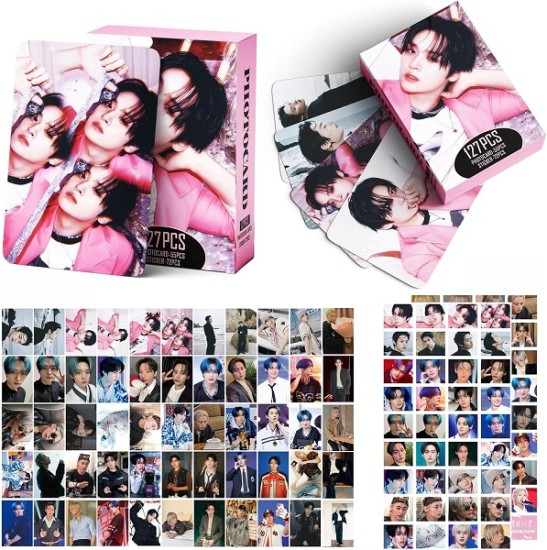 STRAY KIDS -  SKZ 127 Pieces 'Do It' Personal Photo Cards 55 Pieces Postcards + 72 Pieces Stickers (LEE KNOW)