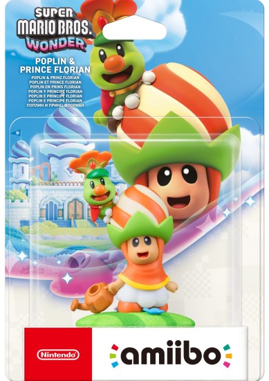 AMIIBO POPLIN & PRINCE FLORIAN (SUPER MARIO BROS WONDER)