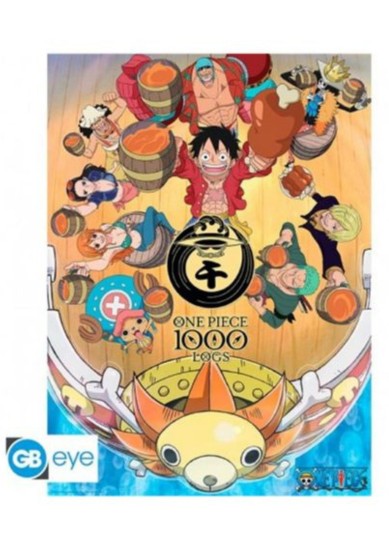 ABYSSE: ONE PIECE - 1000 LOGS CHEERS CHIBI POSTER (52X38)