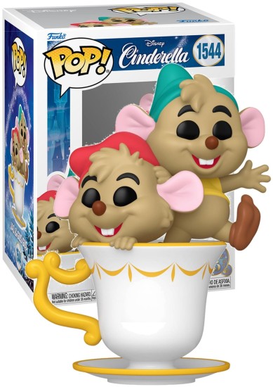 FUNKO POP! DISNEY: CINDERELLA'S 75TH - JAQ & GUS GUS (IN CUP) #1544 VINYL FIGURE