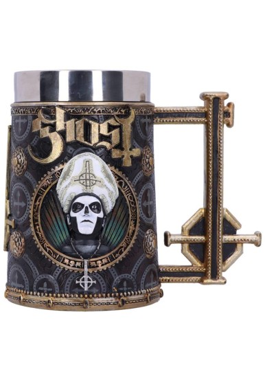 NEMESIS NOW: GHOST MELIORA - PAPA EMERITUS III TANKARD (15.5CM)