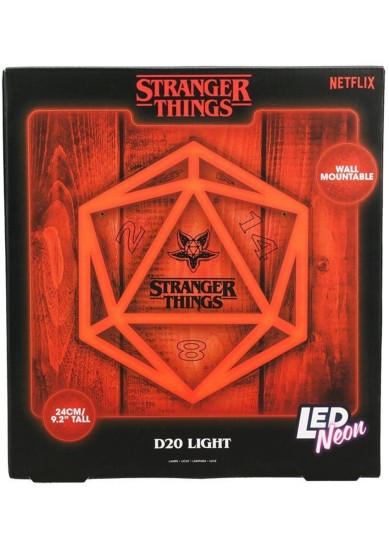 PALADONE: STRANGER THINGS 5 - D20 WALL MOUNTABLE LED NEON LIGHT