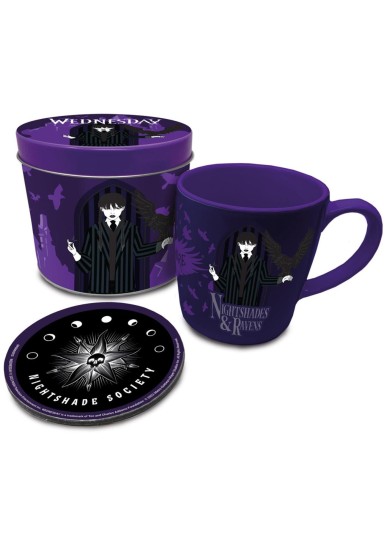 PYRAMID WEDNESDAY: NIGHTSHADES & RAVENS (MUG & COASTER IN KEEPSAKE TIN)
