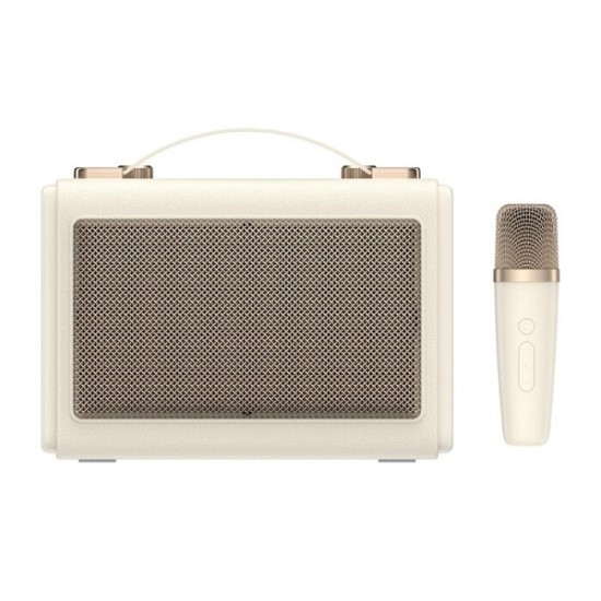 Retro Portable Karaoke Bluetooth Speaker Havit SK823BT (Λευκό / White)