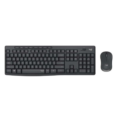 LOGITECH Keyboard+Mouse Set Wireless MK295 GR Silent