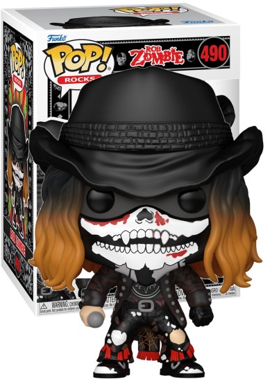FUNKO POP! ROCKS: #490 ROB ZOMBIE - ROB ZOMBIE (WITH BANDANA)  VINYL FIGURE