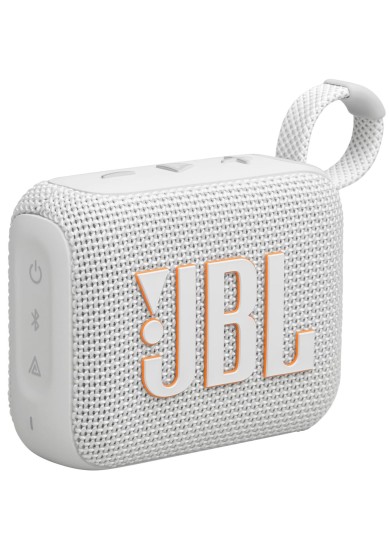 JBL GO4 PORTABLE BLUETOOTH V5.3 SPEAKER, WATER/DUST PROOF (WHITE)