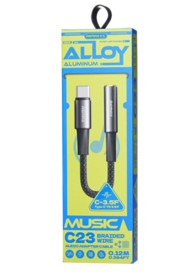 REMAX C23 TYPE -C TO  3.5 JACK ADAPTER FEMALE CABLE