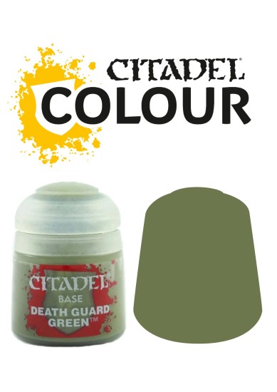 CITADEL COULOUR PAINT - BASE: DEATH GUARD GREEN (12ML)