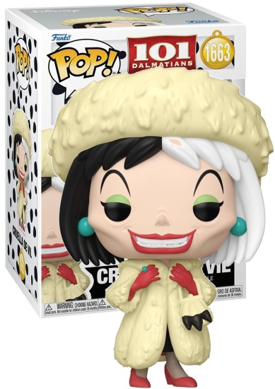 FUNKO POP! DISNEY: #1663 101 DALMATIANS - CRUELLA DE VIL*  VINYL FIGURE
