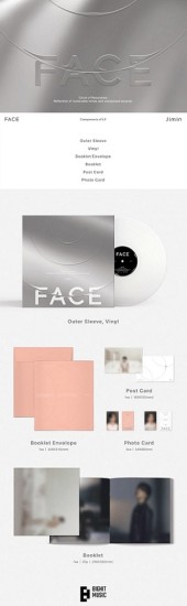 Jimin – Face (Vinyl, 12", Mini-Album, White) - Image 2