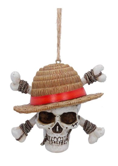 NEMESIS NOW: ONE PIECE - LUFFY JOLLY ROGER HANGING ORNAMENT (8.5X5CM)